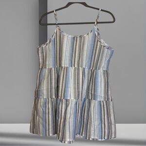 *HOST PICK* NEW Sadie Stripe Ruffle Tank in Blue Stripe